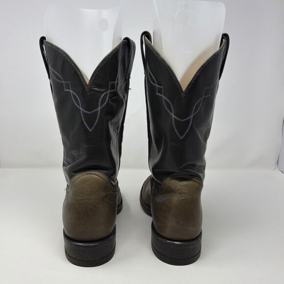 Tony Lama Vintage Western Cowboy Boots Size 11B USA Made READ main image 6
